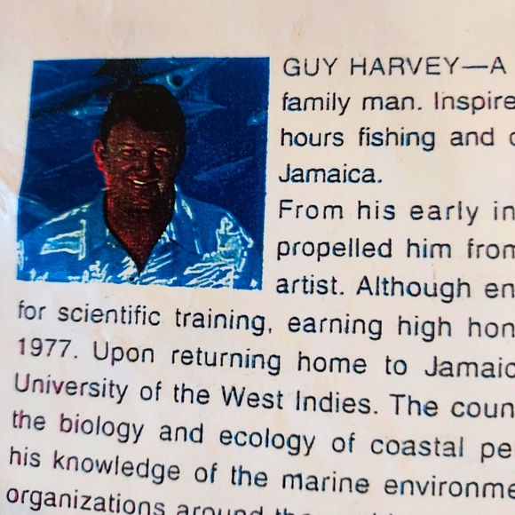 Guy Harvey's Wild Mahi Rustic Framed Signed Print w Glare Resistant Glass/ 2000. - Picture 13 of 13